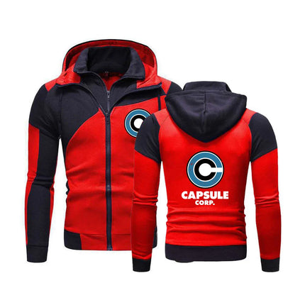 Japanese anime 2025 Men's New Patchwork Sweatshirts Hoodies Zip Pullover Handsome Cotton Clothing Jackets Coat Tops