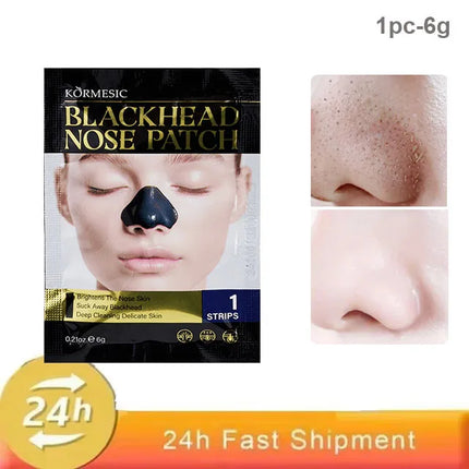 Unisex Blackhead Remove Mask Bamboo Charcoal Shrinking Pore Nose Deep Cleaning Mask Improve Rough Skin Acne Treatment Skin Care