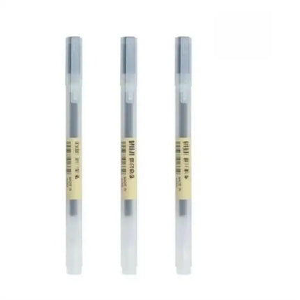 3Pcs Gel Pen Japan MUJIs 0.38mm/0.5mm Black/Blue/Red/Dark Blue Ink Gel Pen 4 Color Business School Stationery Special Offer Set
