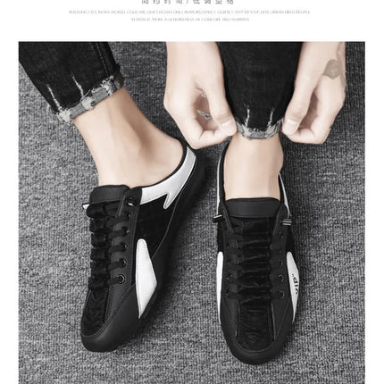 2025 Summer Slippers for Men Trendy Men's Flat Bottom Casual Shoes Soft Sole Support Shoes Men's Sneakers Zapatos De Hombre