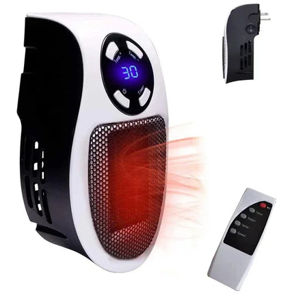 350W Portable Electric Heater with Remote Control, Wall Mounted Home Room Heater for Winter Indoor Heating Fast Warm  heater