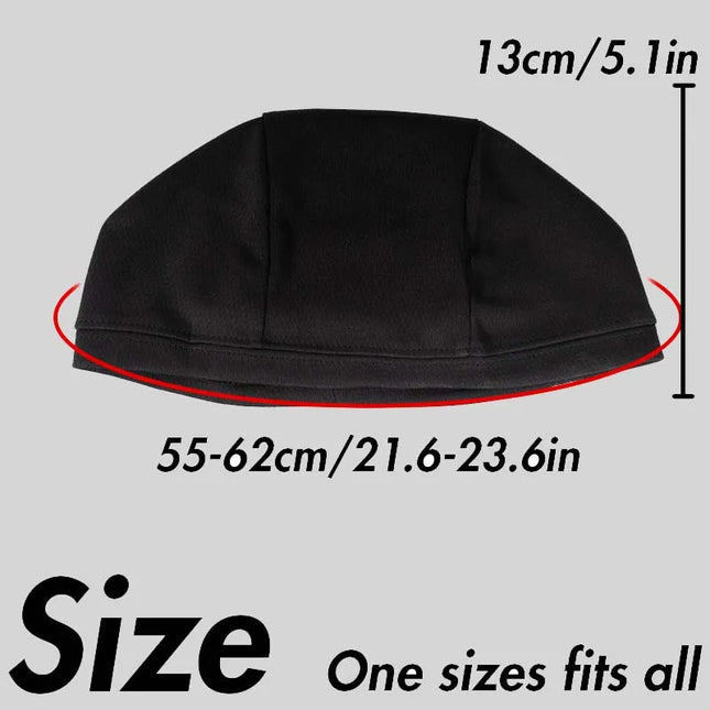 Musion Under Helmet Beanie Cap  Vented Sweat Absorbent Moisture Wicking for Men Cycling Motorcycle Riders