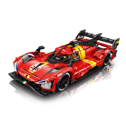 1:8 Technical 499P Super Sport Racing Car Building Blocks SC63 Car Bricks Assembling Toys For Children Christmas Gifts Boys