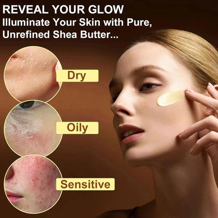 140ml Butter Face Cream Hydrating Purify Skin Help Skin Retain Moisture Soothes Dry Skin Vegan for Sensitive Skin Repair Wrinkle