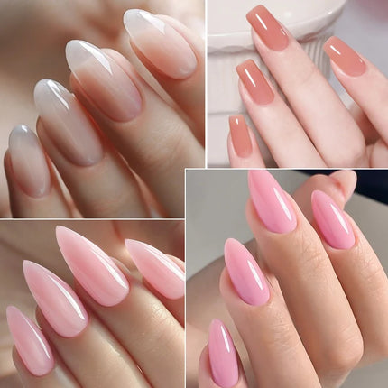 100ml Large Capacity Extension Nail Gel Pink Semi-Permanent UV/LED Gel Varnish Suitable for DIY Design Nail Art Extension Tool