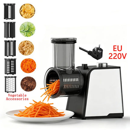 S6B 8 IN 1 Commercial Food Processor Meat Grinder Sausage Stuffer Meatball Maker Vegetable Slicer Shredder and Chop for Kitchen