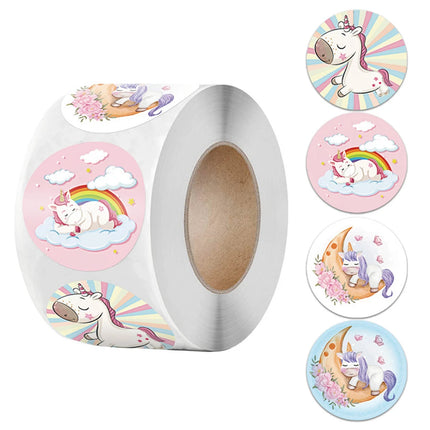 100-500pcs Cute Reward Stickers Roll with Word Motivational Stickers for School Teacher Kids Student Stationery Stickers Kids