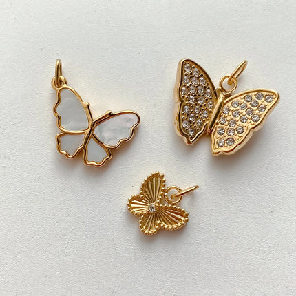 eManco Creative Stainless Steel Butterfly Charms High-quality Metal Making DIY Necklace Bracelet Jewelry Accessories Factory Out