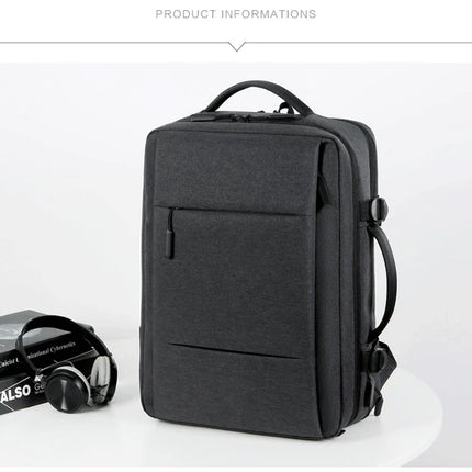 Men Large Capacity Backpack USB Charging Male Laptop Bagpack Waterproof Business Travel Back Pack Luggage Bag Mochila