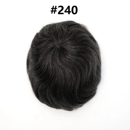 Os21 0.03-0.04mm NG Clearance Thin Skin Toupee Capillary Prothesis Hair Piece For Men Hair Replacement System V Loop Men Toupee