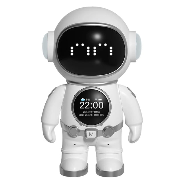 Ai Astronaut Robot Voice Control Bluetooth Wifi Dual Mode Alarm Clock Desktop Toy Dynamic Expression Movable Joint Type C