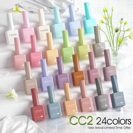 CC8 New Kit CANNI 9ML Nail Gel Polish HEMA/TPO FREE 30pcs Color Gel Pigment Professional Long Wear Top Coat Gel Varnish Set