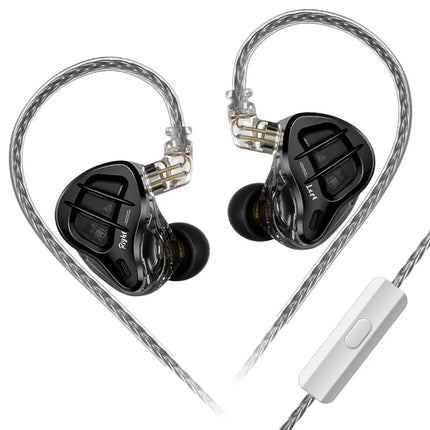 KZ ZAR Hybrid Driver In-ear Monitor 1DD + 7BA HiFi Headphones 2Pin Wired Headphones Music DJ Headphones Sports Gaming Earbud