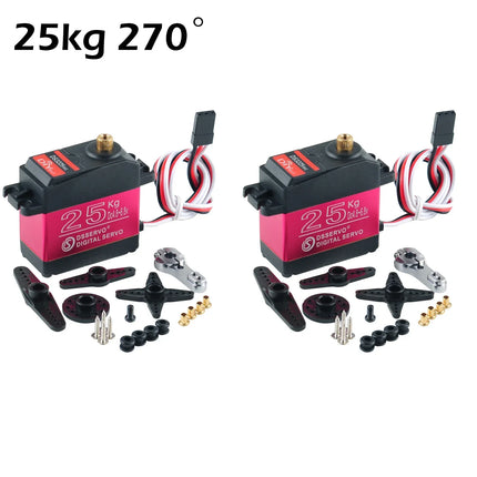 DS3225 25Kg RC Digital Servo 180 270 Degree Waterproof servo high torque Full Metal Gear for DIY Baja Car RC Robotic Arm
