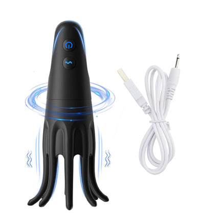 Penis Trainer Electric Shock Male Masturbator Penis Vibrator 10 Vibrating Modes Male Stroker 360°Wrapped Adult Sex Toys for Men