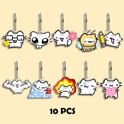Funny Cat Character Keychain Student Gift Bag Women's Bag Cute Things Gift For Best Friends Wholesale Gifts Kitty