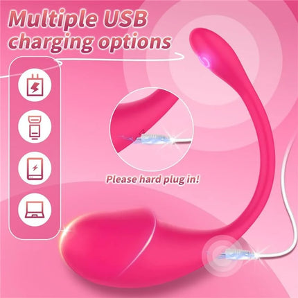 Wireless Bluetooth G-Spot Vibrator for Women, APP Remote Control Wearable Vibrating Egg, G-Spot Clitoral Stimulator Sex Toys for Adults
