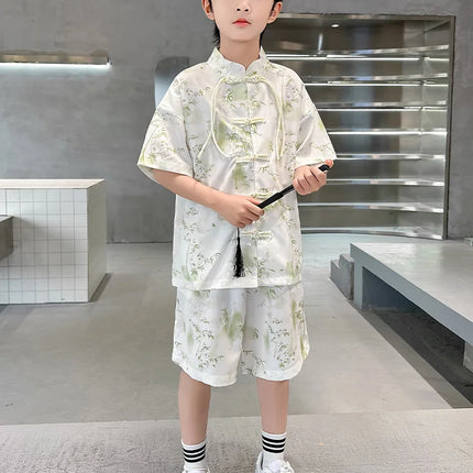 Kung Fu Uniform Hanfu Tai Chi Tai Ethnic Style Wushu Kids Clothes Children's Clothing Traditional Boys Sets Cosplay Costumes