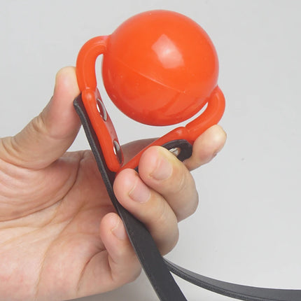 Bdsm Gag Leather Bondage,Solid Silicone Slave Mouth Gag Ball,Restraints,Harness Restriction,Sex Toys for Couples,SM Adult Games