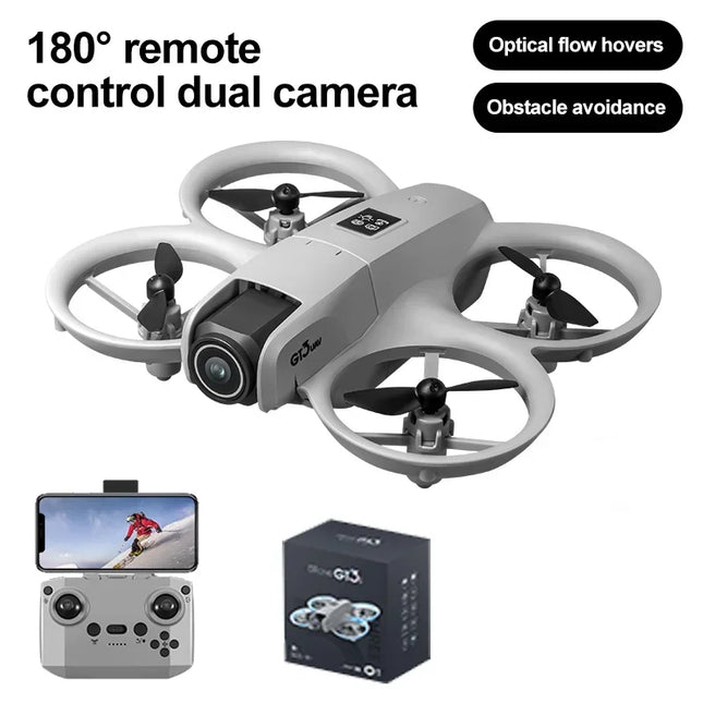New cross-border GT3-mini drone aerial photography HD obstacle avoidance traverser dual camera light mini aircraft toy