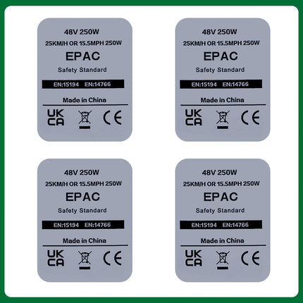 EBIKE Sticker, 36V 48V 250W Electric Bike Lable, Compataible for Bafang Tongsheng and other Brand 500W-1500W Conversion Kit
