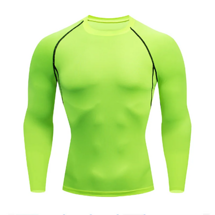 2026 Men Running T shirt Quick Dry Bodybuilding Sport Shirt Long Sleeve Compression Top Fitness Tight Rashgard Gym T-Shirt Men