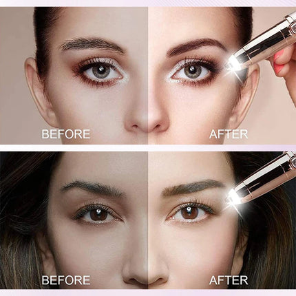 New Electric Facial Eyebrow Trimmer Lipstick Shape Painless Areas Bikini Depilator Shaver Care For Women Makeup