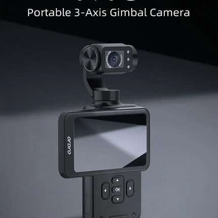 ORDRO M5 5K Vlogging Camera with 3-Axis Gimbal Stabilizer, 56MP Camcorder, IR Night Vision, 3.5" Touch Screen Video Camera