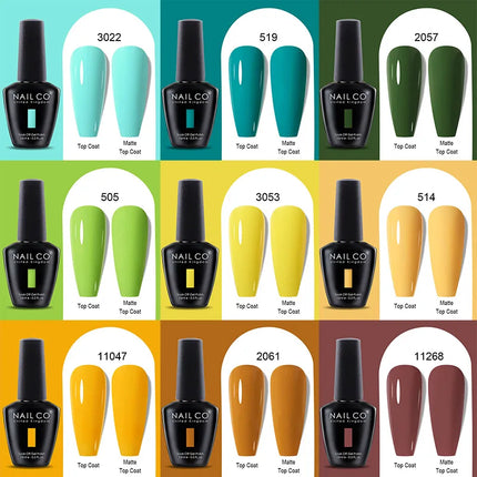NAILCO Winter Series Color Gel Nail Polish 15ML Semi Permanent Soak Off Gel Varnishes Super Texture Gorgeous Nail Manicure Art