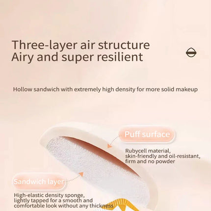 2pcs/10pcs Air Cushion Powder Puff | Soft Marshmallow Makeup Sponge for Foundation Concealer & BB Cream | Skin-Friendly Washable