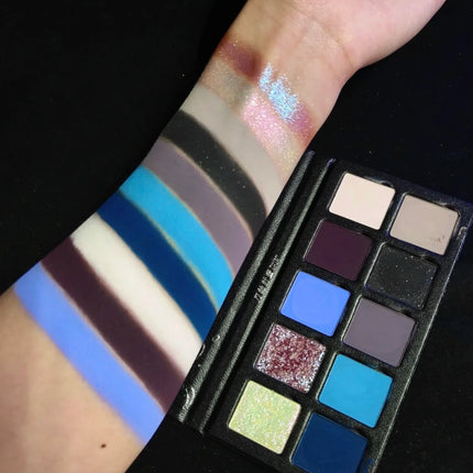 DRAMO 10 Colors Eye Shadow Palette Matte Glitter Eyeshadow Pigments Waterproof Earth Color Shimmer chameleon Cosmetics