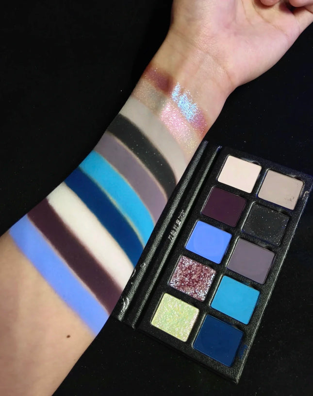DRAMO 10 Colors Eye Shadow Palette Matte Glitter Eyeshadow Pigments Waterproof Earth Color Shimmer Chameleon Cosmetics