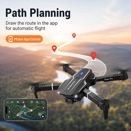 ZNLYRION S101 Foldable RC Drone 4K HD Dual Camera WIFI FPV APP Waypoint Flight Altitude Hold 6-Axis Gyro Quadcopter for Beginners