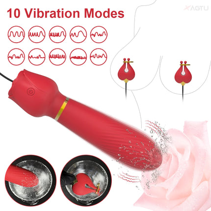 Sex Toys Nipple Vibrator Clamps Vibrating Breast Clips Nipple Stimulator Penetration Vagina Egg Sex Toys for Women Couples