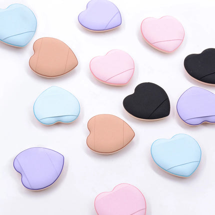 5/10pcs Heart Finger Puff  Mini Makeup Sponge Small Air Cushion Powder Sponge Case Face Concealer BB Cream Cosmetic Puff Beauty