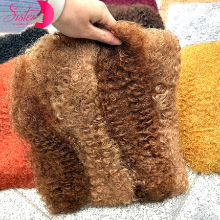 50g/Pack Colored 4c Afro Kinky Bulk Human Hair for Twist Loc Repair Braiding Dreadlock Extensions 100% Human Hair Bulk Extension