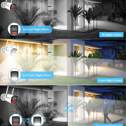 4K 8MP IP Camera Outdoor WiFi Security Camera Wireless Surveillance Wi Fi Bullet Waterproof IP Video Home Camara CamHi CamHipro