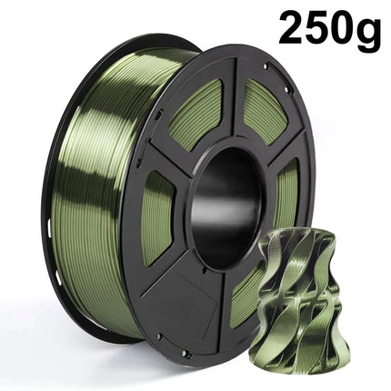 Silk PLA 3D Filament Wire 1.75mm Spool Wire 3D Printer Material 250g,500g,1kg 3D Print Refills, Filament wire Vacuum Packaging