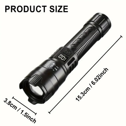 High Strong Power Led Flashlights Tactical Light Super Bright Waterproof Headlamp Charging Camping Fishing Defensa Zoom Lantern