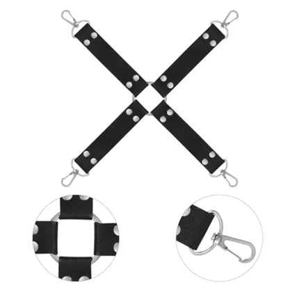12 PCS Sex Bondage BDSM Restraints Kits Fetish Handcuffs Ankle Cuff Collar Blindfold Whip Rope Nipple Clamps Paddle Anal Toys B