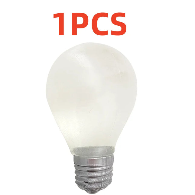 Light Bulb Shaped Luminous Squeeze Toy Children's Toys for Stress Relief Novelty Funny Decompression Birthday Gift Party Hobbies