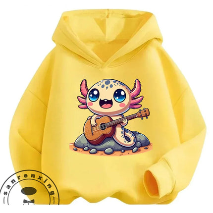 Kawaii Casual Toothless Hoodie 3-14Y Boys Girls Autumn Winter Cute Fashion Street Cartoon Outdoor Children