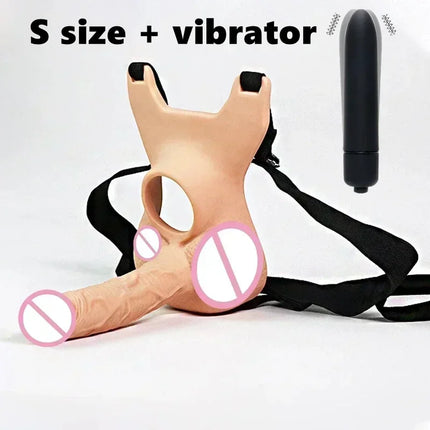 Vagina Plug 10 Frequency Double Penetration Anal Plug Dildo Butt Plug Vibrator for Men Strap on Penis  Sex Toys for Couples