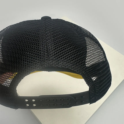 New Unisex American Style Graffiti Printed Letters Baseball Hats Sunshade Color Block Breathable Hip-hop Trucker Caps Versatile