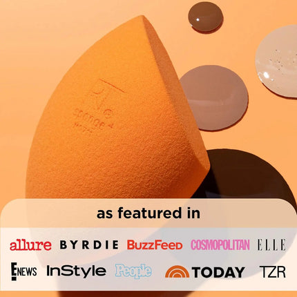 Real Techniques Skin Sponge, Makeup Blender, Liquid Base & Cream, Professional Makeup Tool Without Stripes, 4 Free Units