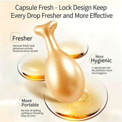 90 Capsules/Bottle Anti-Aging Facial Skin Care Essence Capsules, Rich in Retinol, Collagen and Other Ingredients, Moisturizing, Firming, and Nourishing, for Daily Use by Women, Packaged in Capsules, Safe and Hygienic, Easy to
