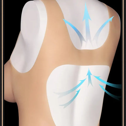 Silicone Bodysuit Artificial Breastplate Sexy Female Tits Fake Boobs Shemale Chest Crossdressing Cosplay Sex Toys For Women Men