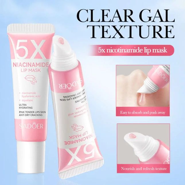 Vitamin C Moisturizing Lip Mask Plump Lips Nourishing Hydrating Lip Balm Lip Plumper Lipstick for Beauty Lips Skin Care