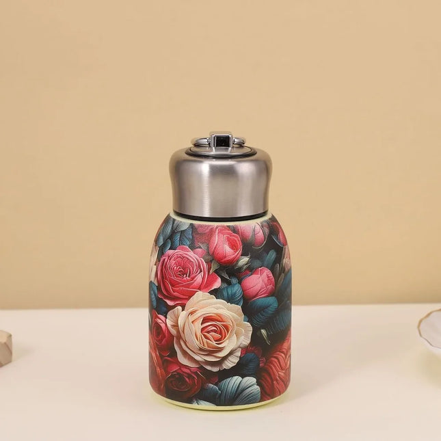 Cute 300ml Mini Insulated Cup Double Wall 304 Stainless Steel Water Bottle Leak-Proof Coffee Mug Vacuum Handy Cup Pocket Cup