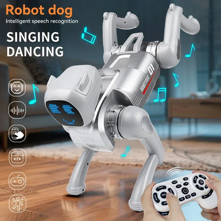 AI Smart Robot Dog X1 Voice Control LED / Chien Robot IA X1 Commande Vocale LED